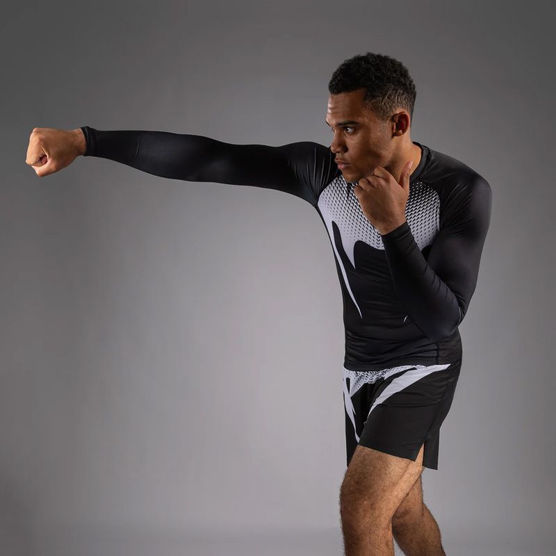 Men's longsleeve rashguard Venum No Gi Rashguards black/white 5