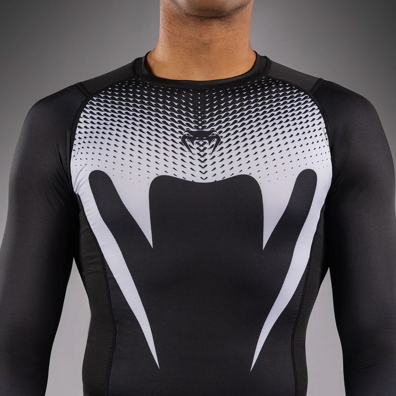 Men's longsleeve rashguard Venum No Gi Rashguards black/white 6
