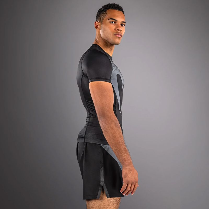Men's rashguard Venum No Gi Rashguards black/silver grey 4