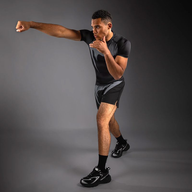 Men's rashguard Venum No Gi Rashguards black/silver grey 5