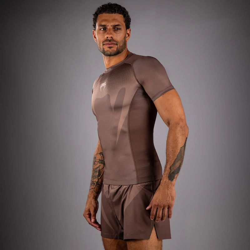 Men's rashguard Venum No Gi Rashguards chocolate brown 4
