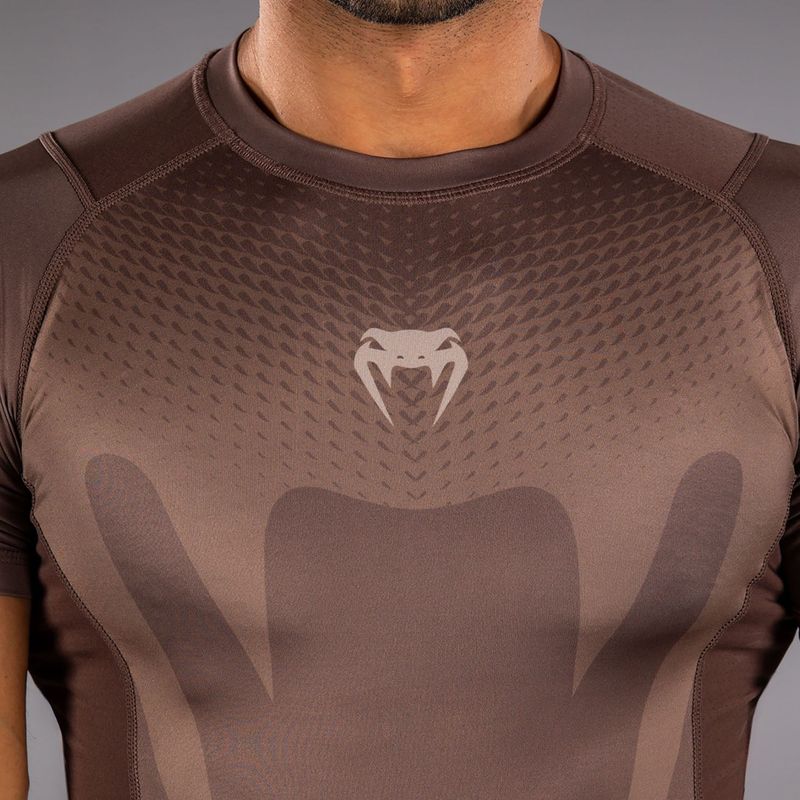 Men's rashguard Venum No Gi Rashguards chocolate brown 5