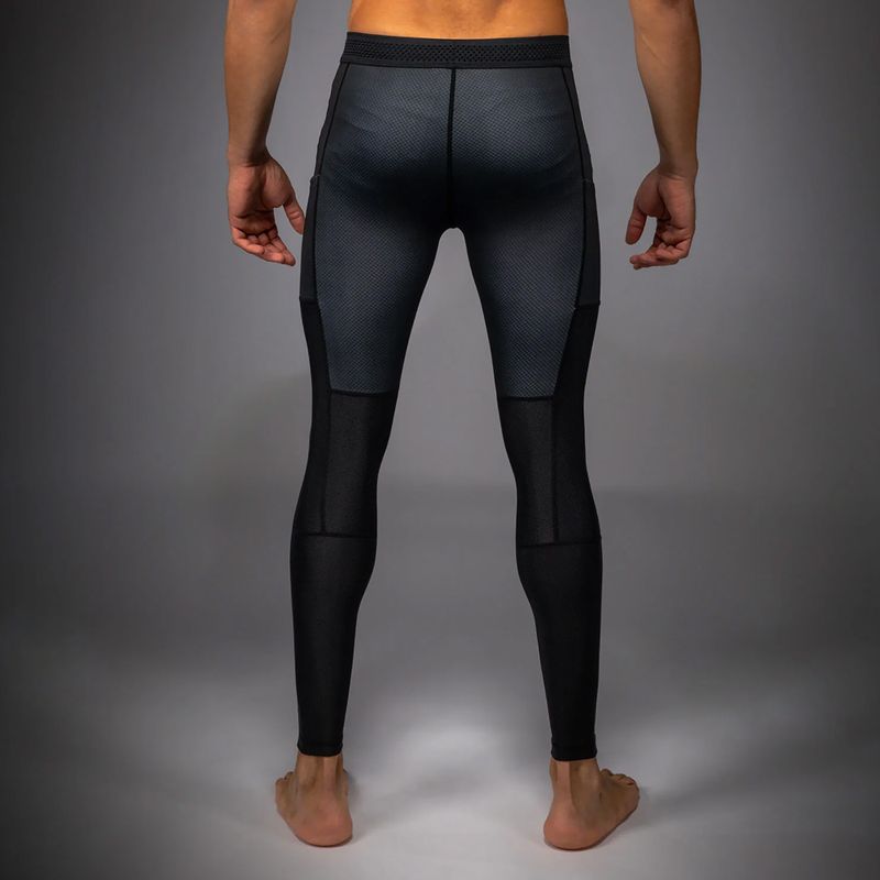 Men's training leggings Venum No Gi Spats black/silver grey 3