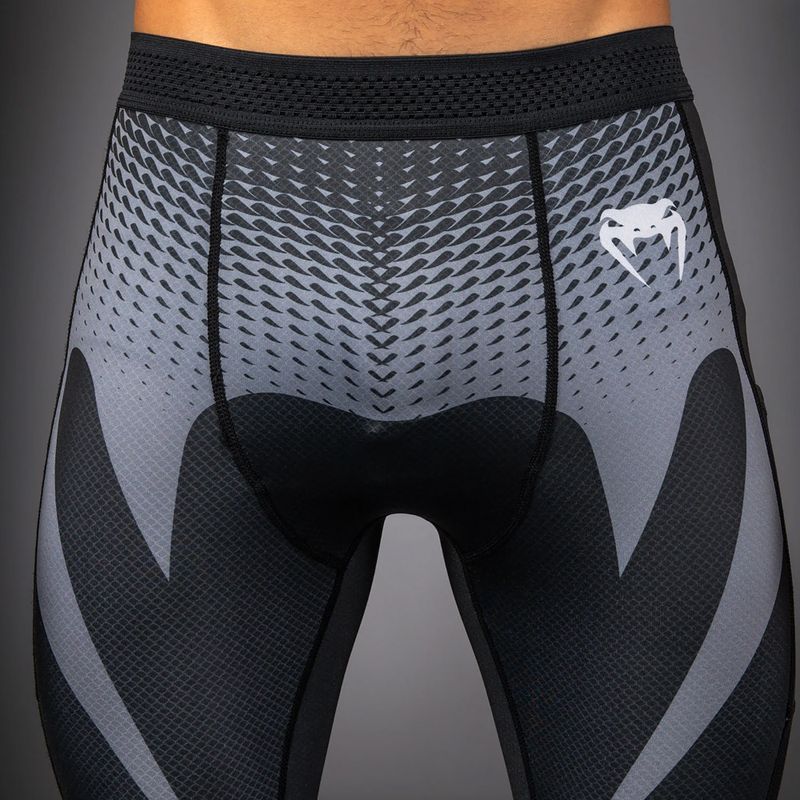 Men's training leggings Venum No Gi Spats black/silver grey 4