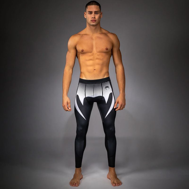 Men's training leggings Venum No Gi Spats black/white 2