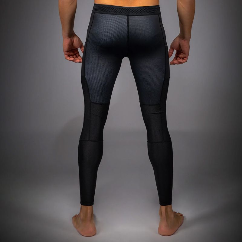 Men's training leggings Venum No Gi Spats black/white 3