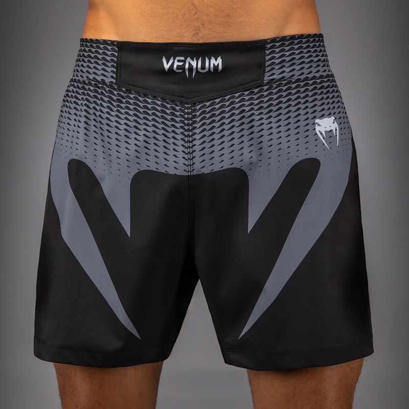Men's training shorts Venum No Gi black/silver grey 6