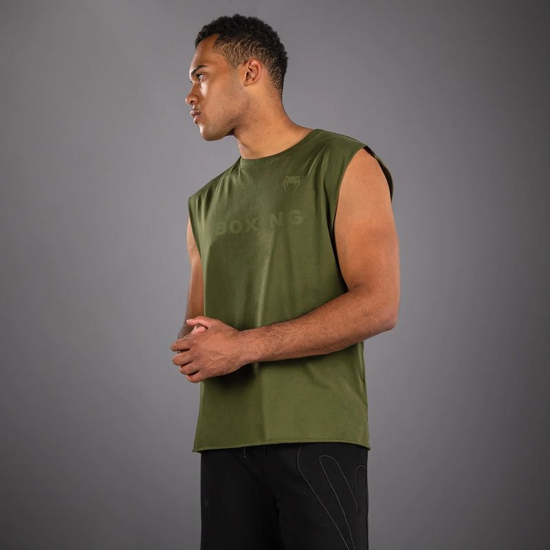 Men's T-shirt Venum Boxing VT Sleeveless military green 4