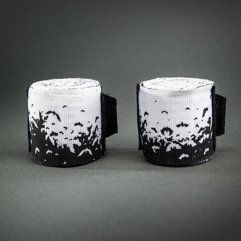 Boxing wraps Venum Bats Night Handwraps 200 cm black/white 2