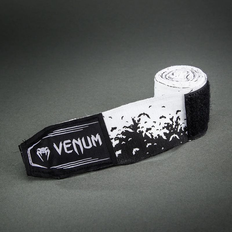 Boxing wraps Venum Bats Night Handwraps 400 cm black/white 3