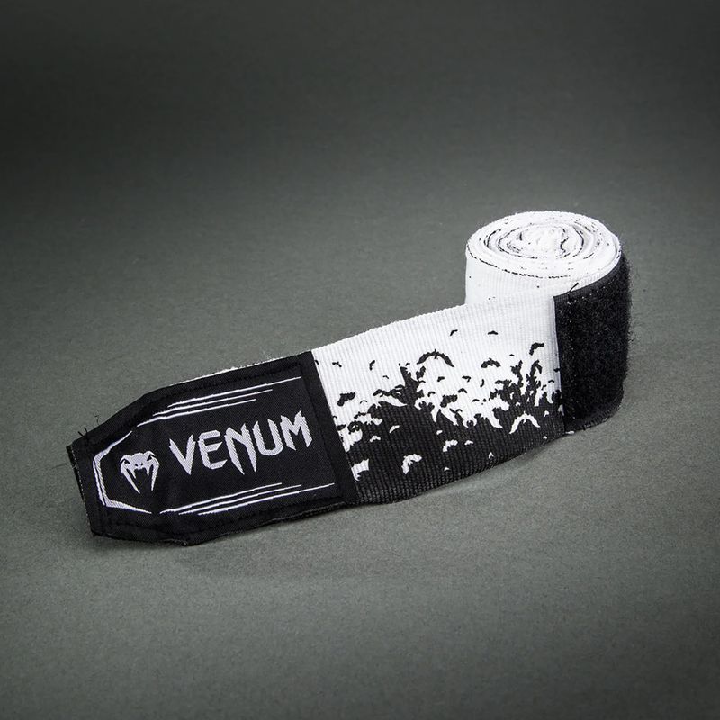 Boxing wraps Venum Bats Night Handwraps 450 cm black/white 3