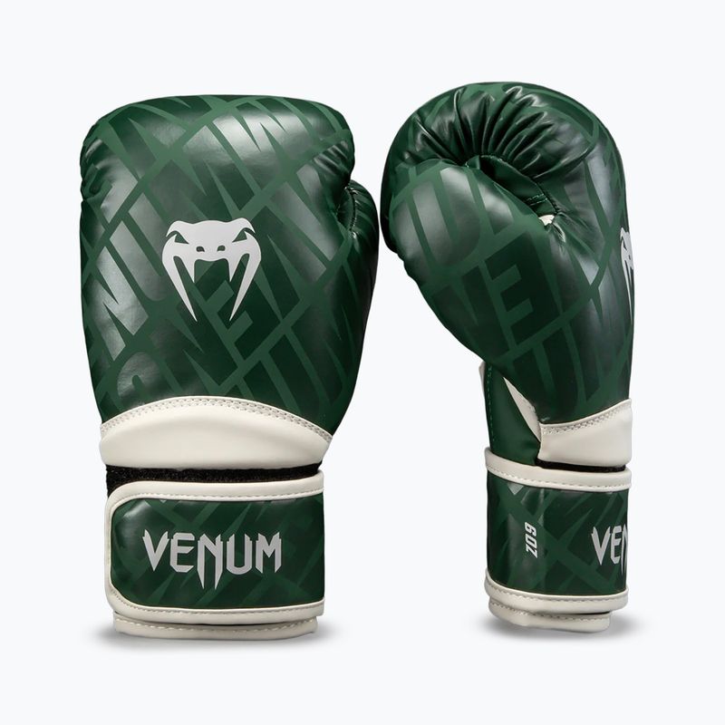 Children's boxing gloves Venum Contender 1.5 XT Kids forest green/off white