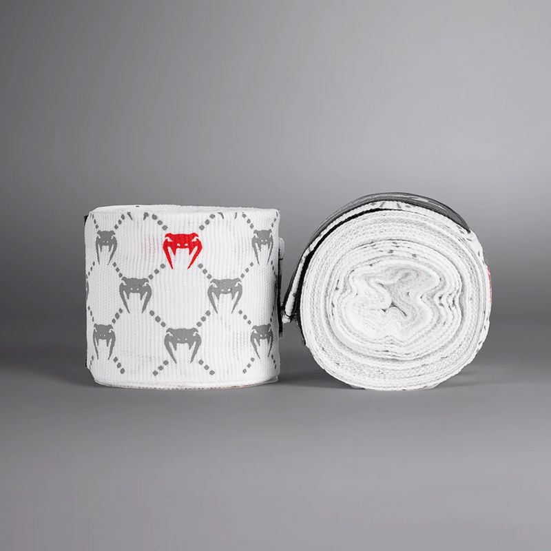 Boxing hand wraps Venum Monogram Hand Wraps Advanced 250 cm white 2