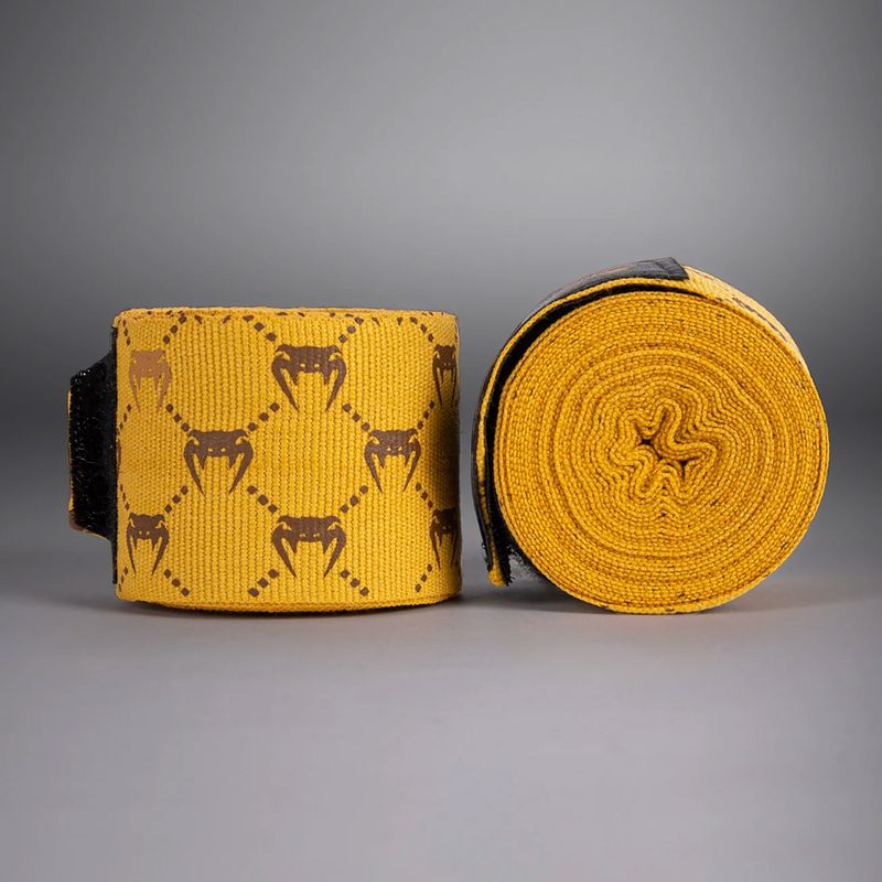 Boxing wraps Venum Monogram Hand Wraps Advanced 400 cm brown 2