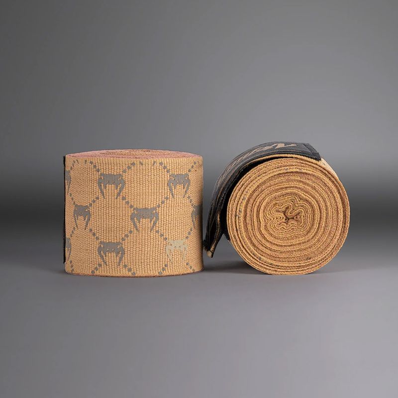 Boxing hand wraps Venum Monogram Hand Wraps Advanced 250 cm sand 2