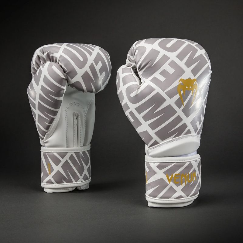 Boxing gloves Venum Contender 1.5 XT 3D Boxing white/gold 2