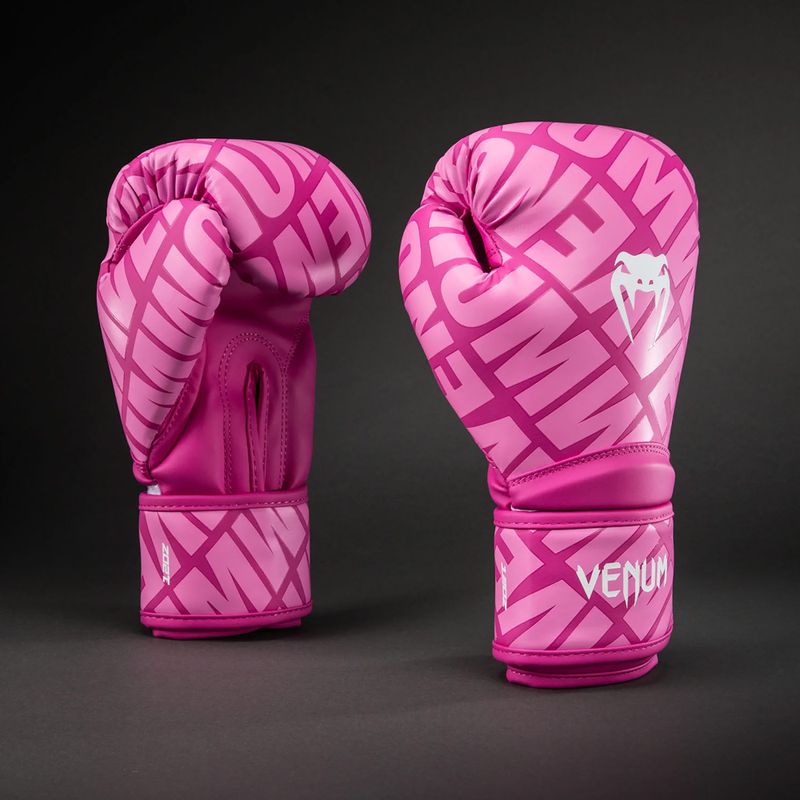 Boxing gloves Venum Contender 1.5 XT 3D Boxing candy pink/white 2
