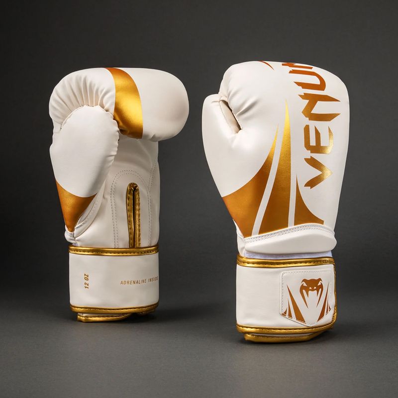 Boxing gloves Venum Challenger 2.5 Boxing white/gold 2