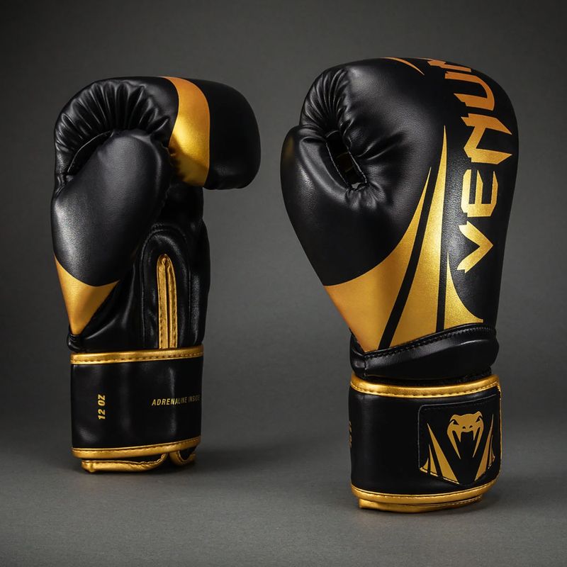 Boxing gloves Venum Challenger 2.5 Boxing black/gold 2