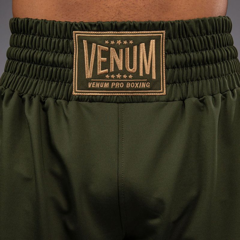 Men's training shorts Venum Classic Boxing military green/sand 8