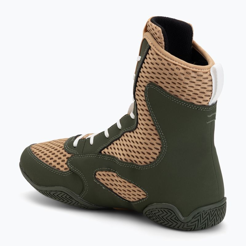 Men's boxing shoes Venum Contender Boxing military green/sand 3