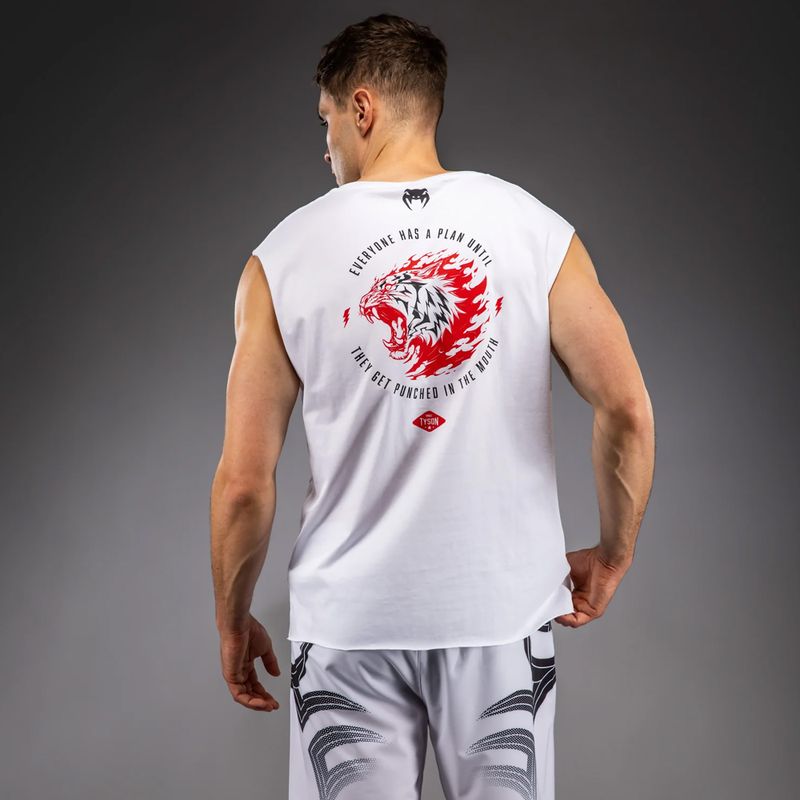 Men's T-shirt Venum x Mike Tyson Tiger Sleeveless optical white 3