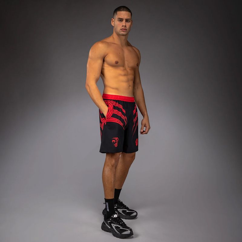 Men's training shorts Venum x Mike Tyson Tiger Training deep black/intense red 2