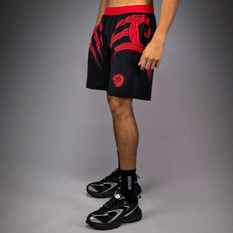 Men's training shorts Venum x Mike Tyson Tiger Training deep black/intense red 4