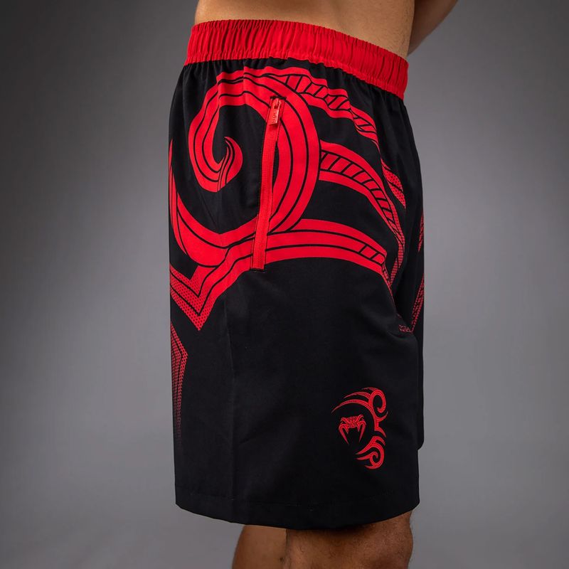 Men's training shorts Venum x Mike Tyson Tiger Training deep black/intense red 5