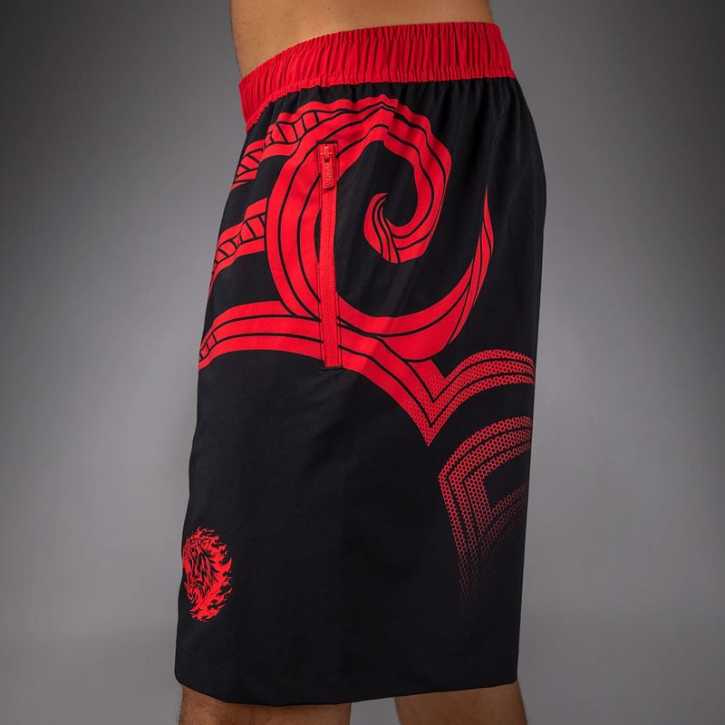 Men's training shorts Venum x Mike Tyson Tiger Training deep black/intense red 6