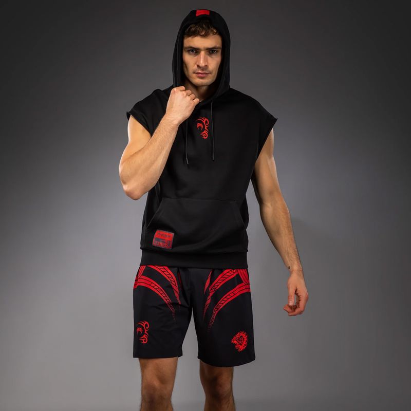 Men's sweatshirt Venum x Mike Tyson Tiger Sleeveless Hoodie deep black/intense red 4