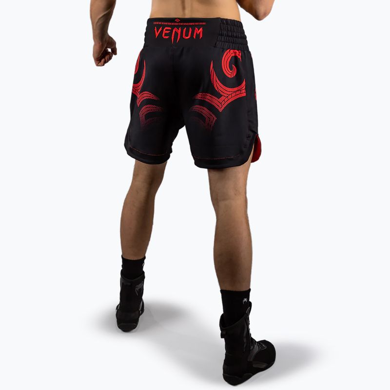 Men's training shorts Venum x Mike Tyson Tiger deep black/intense red 3
