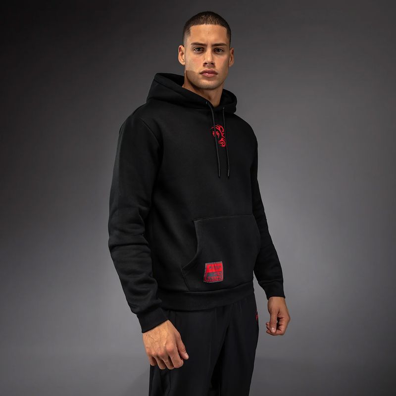 Men's sweatshirt Venum x Mike Tyson Tiger Hoodie deep black/intense red 3