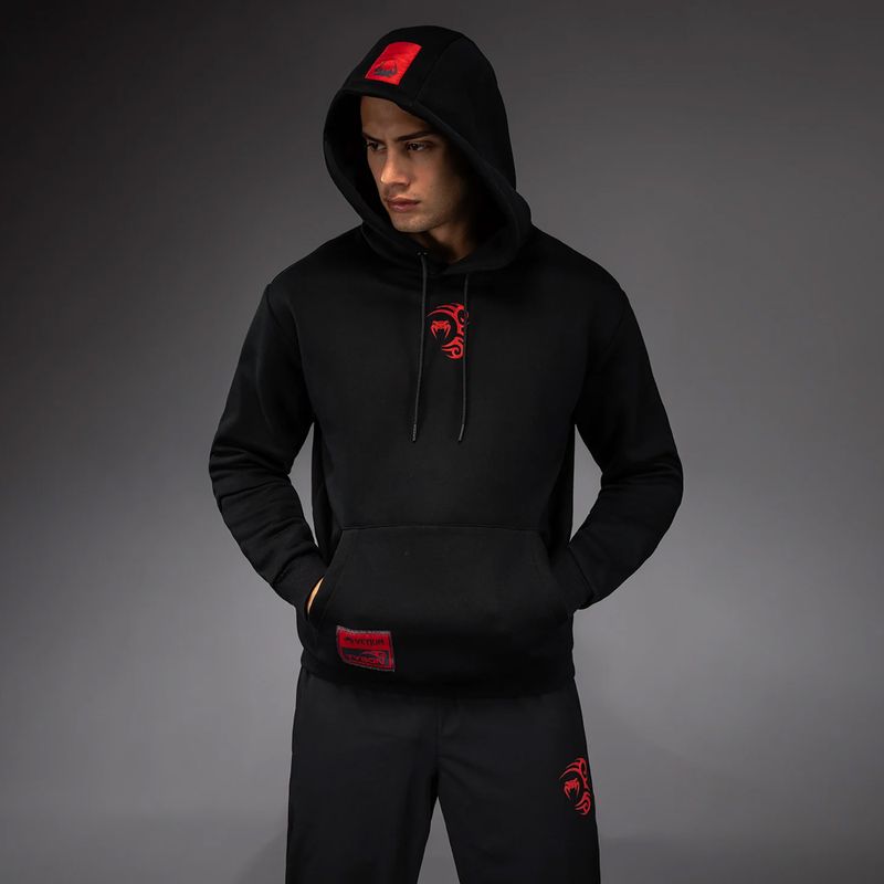 Men's sweatshirt Venum x Mike Tyson Tiger Hoodie deep black/intense red 4