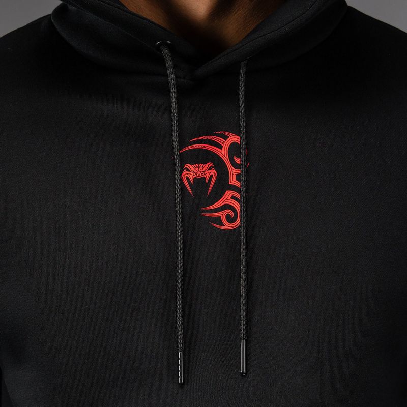 Men's sweatshirt Venum x Mike Tyson Tiger Hoodie deep black/intense red 5