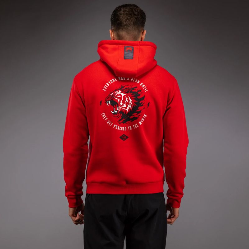 Men's sweatshirt Venum x Mike Tyson Tiger Hoodie intense red/deep black 3
