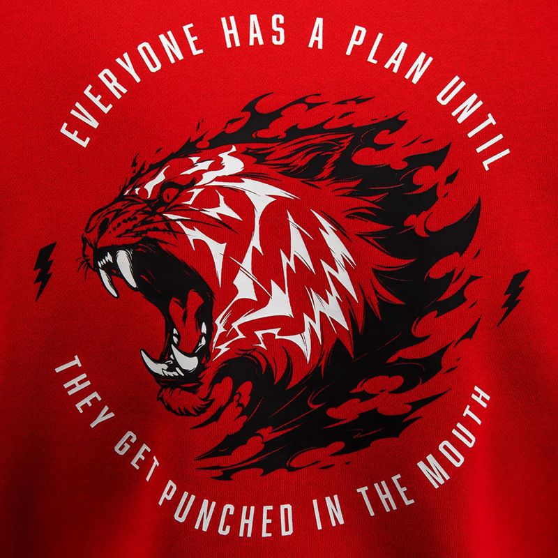 Men's sweatshirt Venum x Mike Tyson Tiger Hoodie intense red/deep black 8