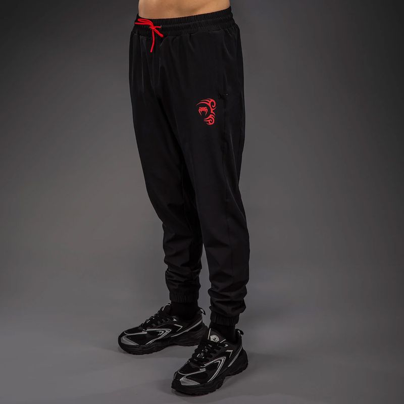 Men's training trousers Venum x Mike Tyson Tiger Joggers deep black/intense red 3