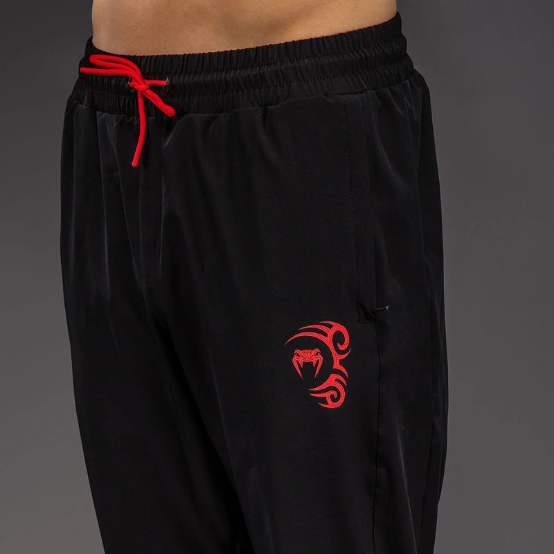 Men's training trousers Venum x Mike Tyson Tiger Joggers deep black/intense red 5