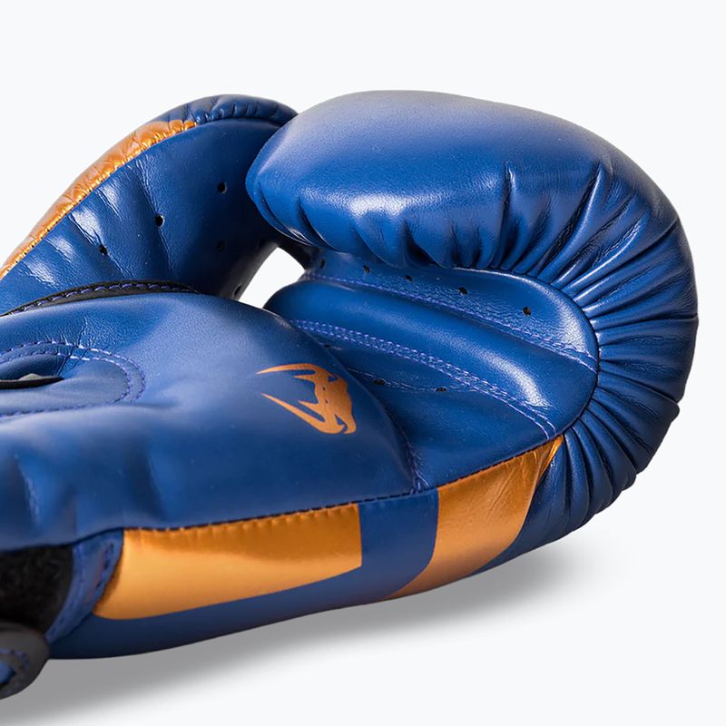 Venum Elite boxing gloves blue/black/copper 4