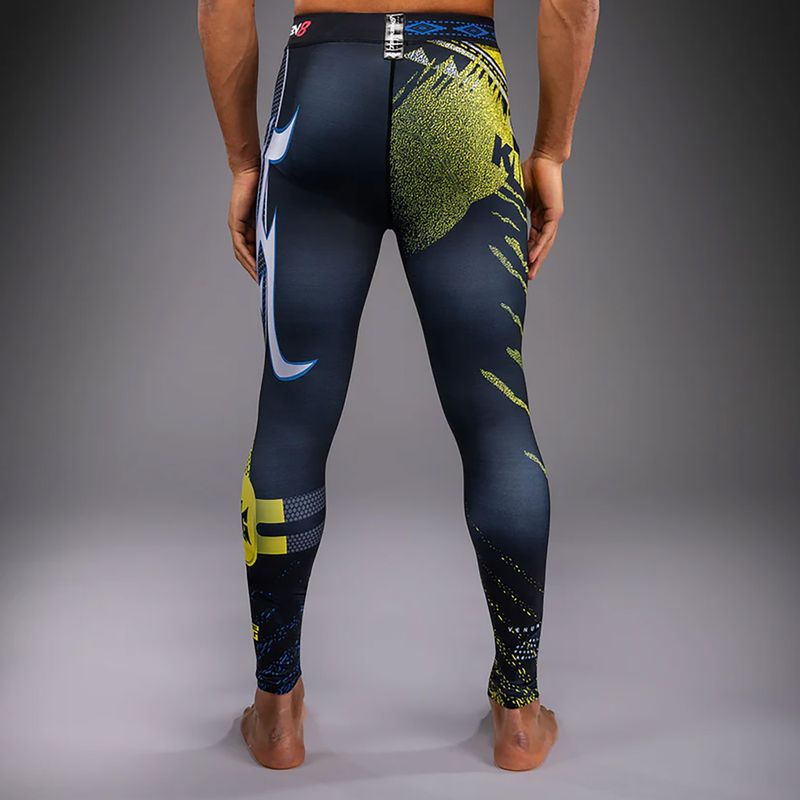 Men's training leggings Venum x TEKKEN 8 King Spats black/yellow 2