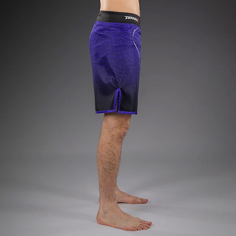 Men's training shorts Venum x TEKKEN 8 Kazuya Fight black purple 3