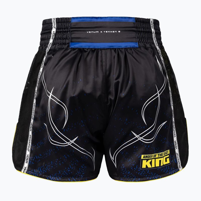 Men's training shorts Venum x TEKKEN 8 King Muay Thai black/yellow 2