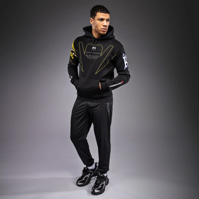 Men's sweatshirt Venum x TEKKEN 8 King Pullover Hoodie black/yellow 2