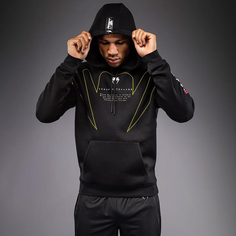 Men's sweatshirt Venum x TEKKEN 8 King Pullover Hoodie black/yellow 5