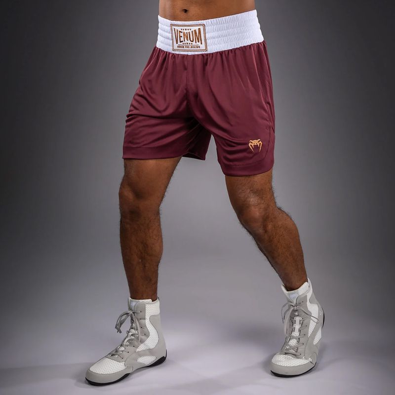 Men's training shorts Venum Classic Boxing burgundy 4