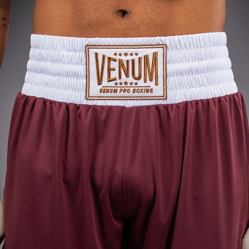 Men's training shorts Venum Classic Boxing burgundy 7