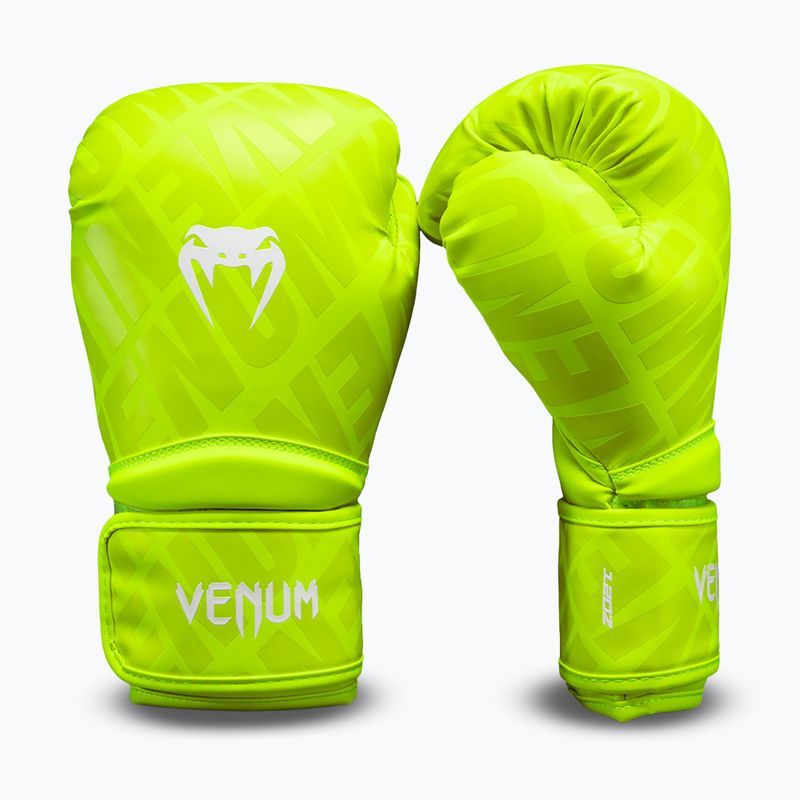 Boxing gloves Venum Contender 1.5 XT 3D Boxing neon yellow 2