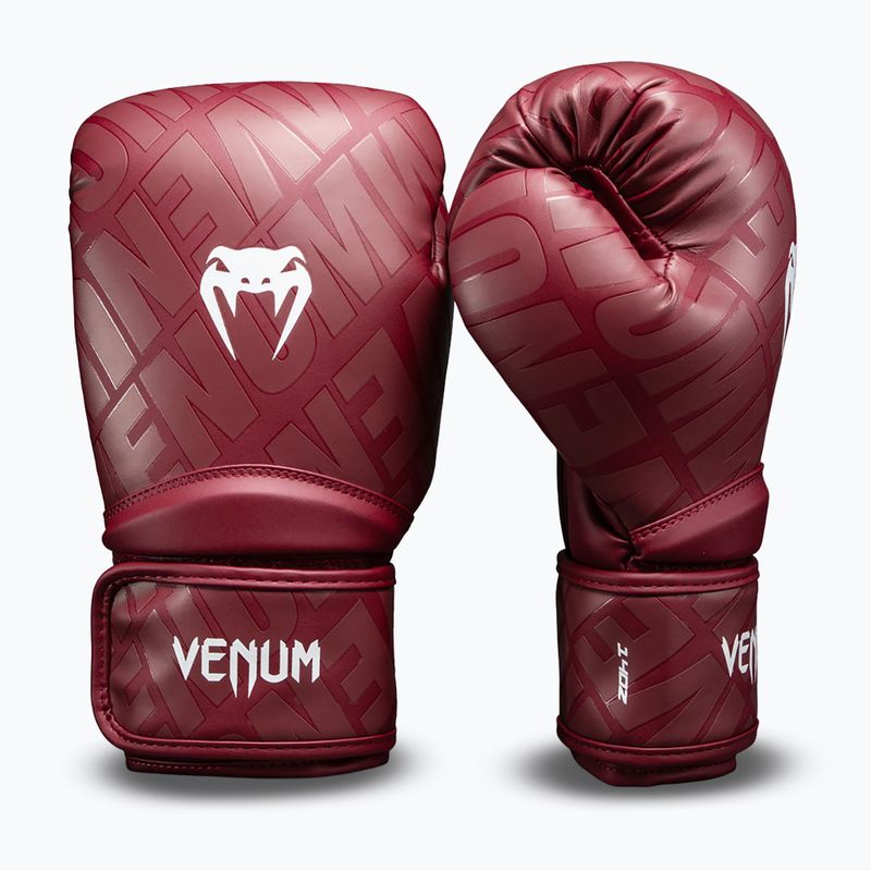 Boxing gloves Venum Contender 1.5 XT 3D Boxing dark red 2