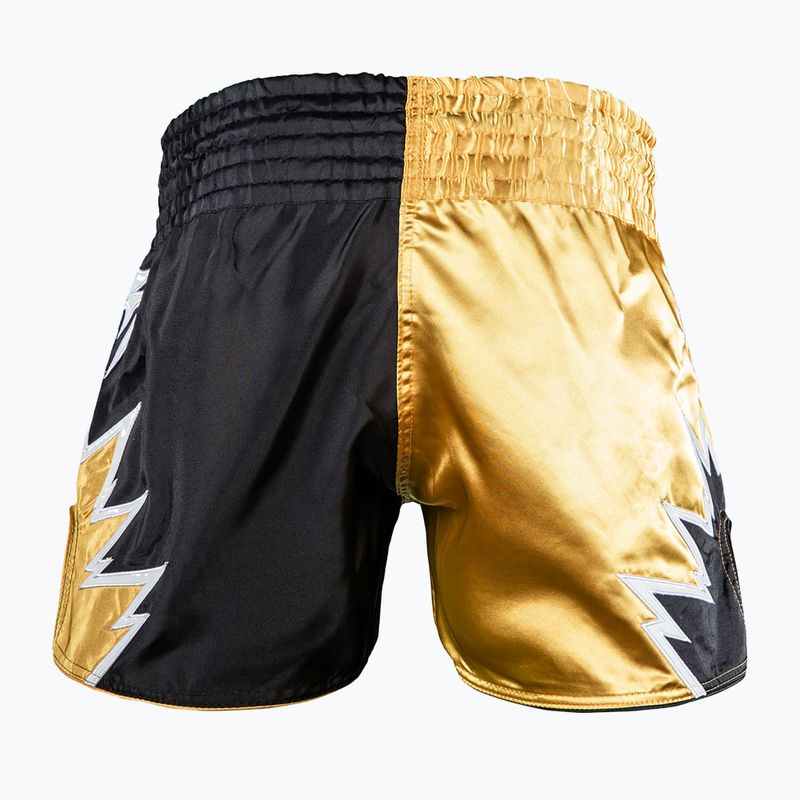 Men's training shorts Venum Inferno 2.0 Muay Thai black/gold 2